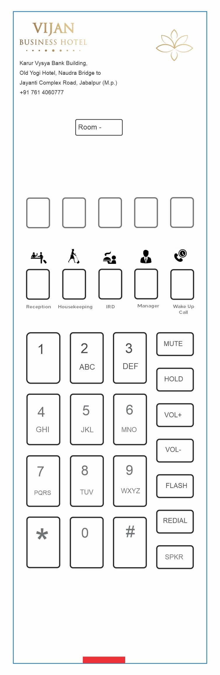 telephone faceplate design