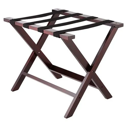 wooden luggage rack