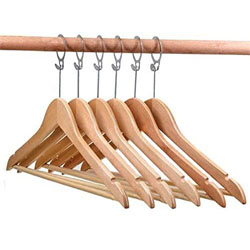 hotel wooden hangers