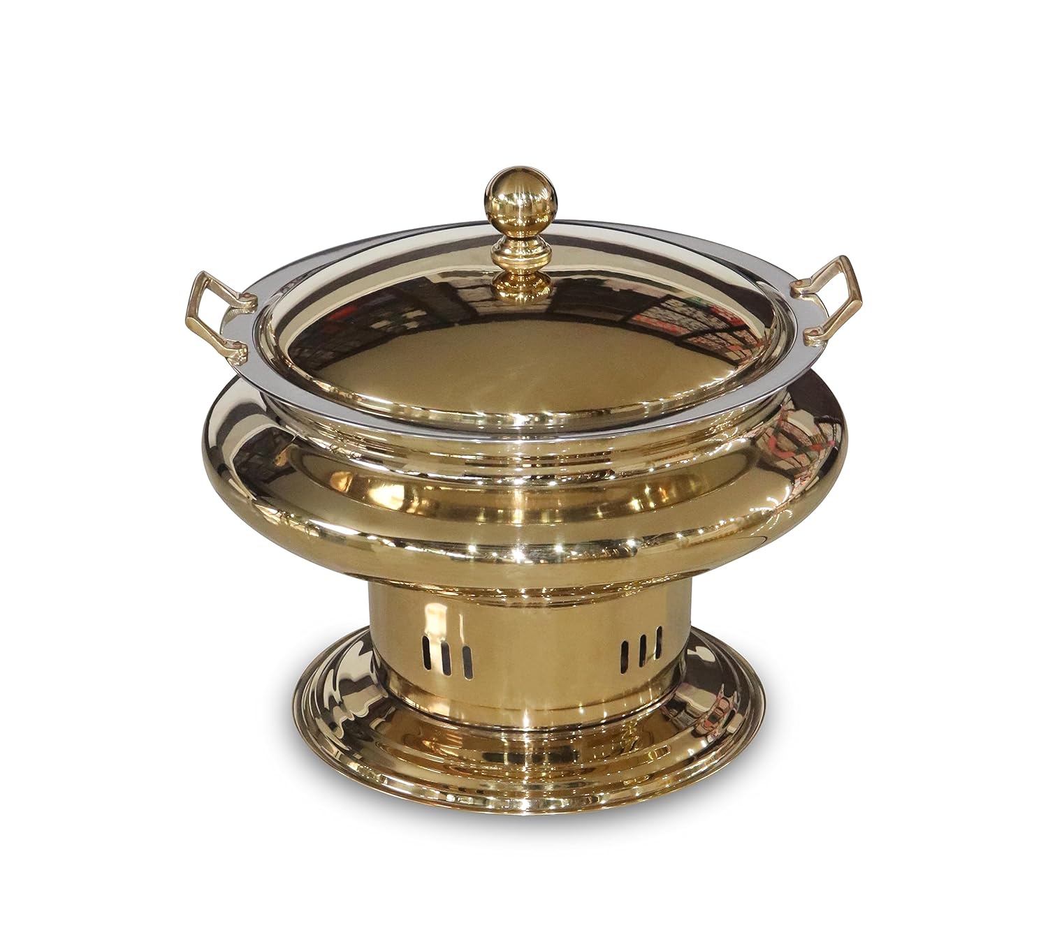 golden chafing dish with lid golden chafing dish with lid