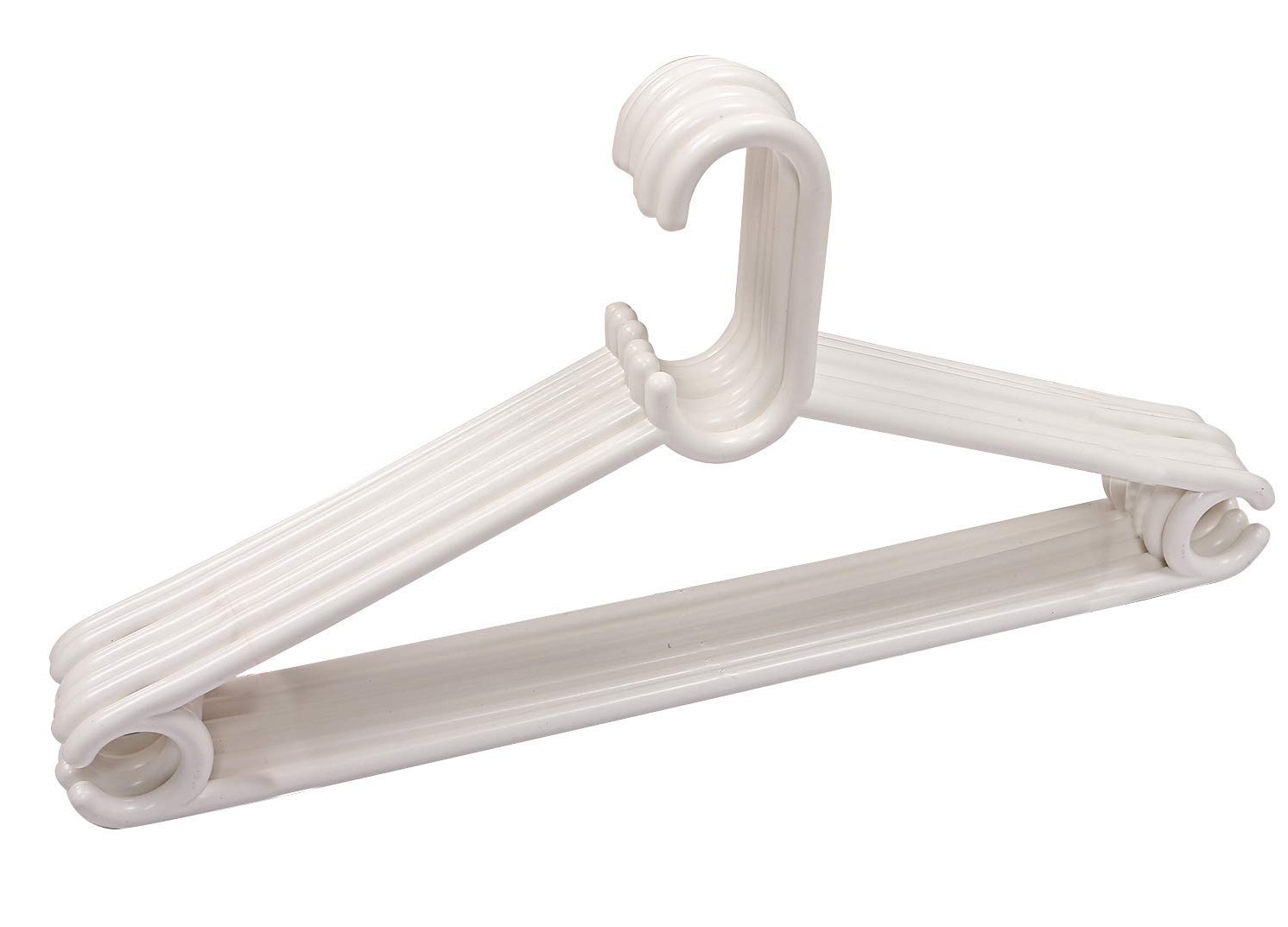 plastic white hangers