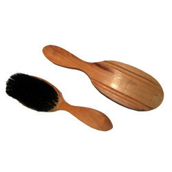 wooden coat brush