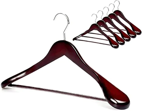 brown coat hangers