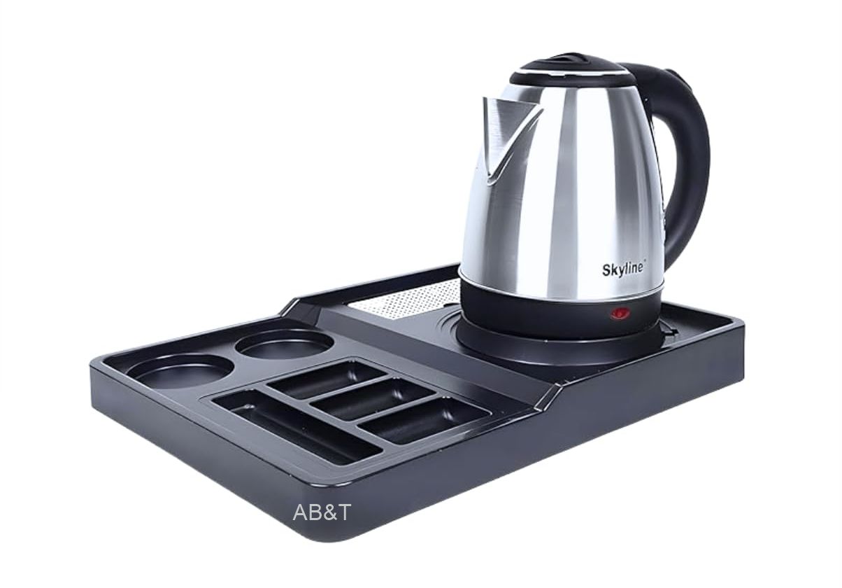 hotel room kettle tray