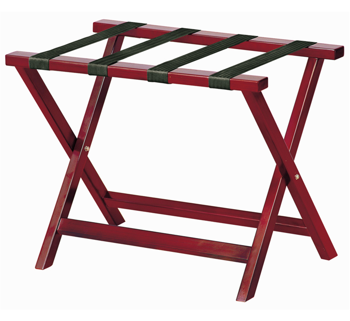 wooden luggage rack