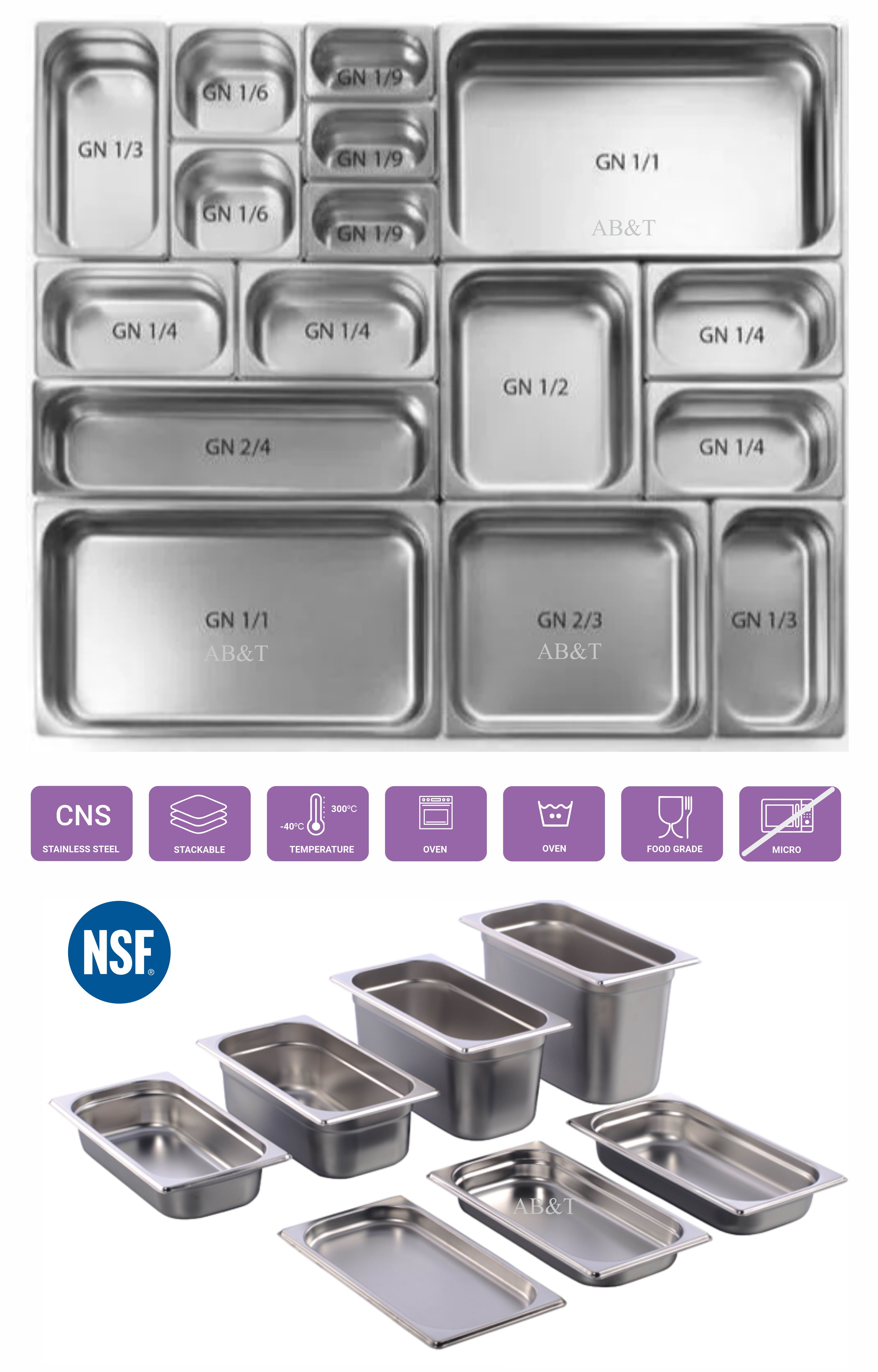 Gastronorm pans