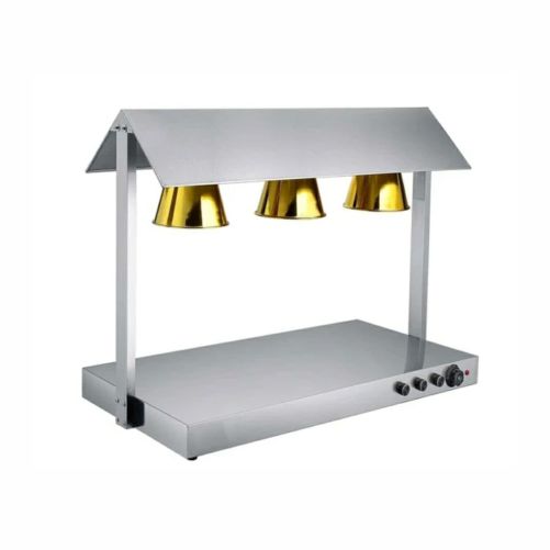 Triple food warmer lamp