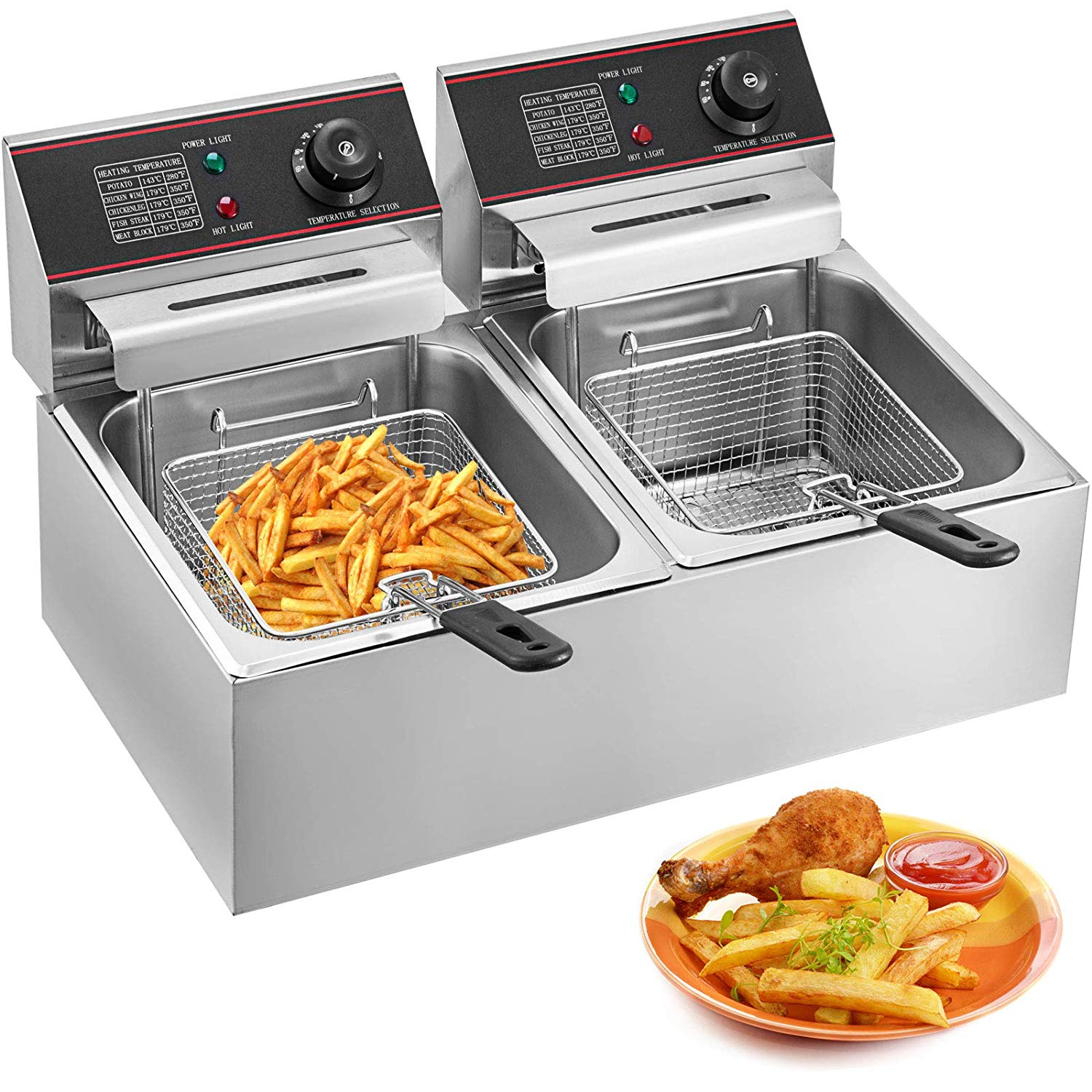 double deep fryer