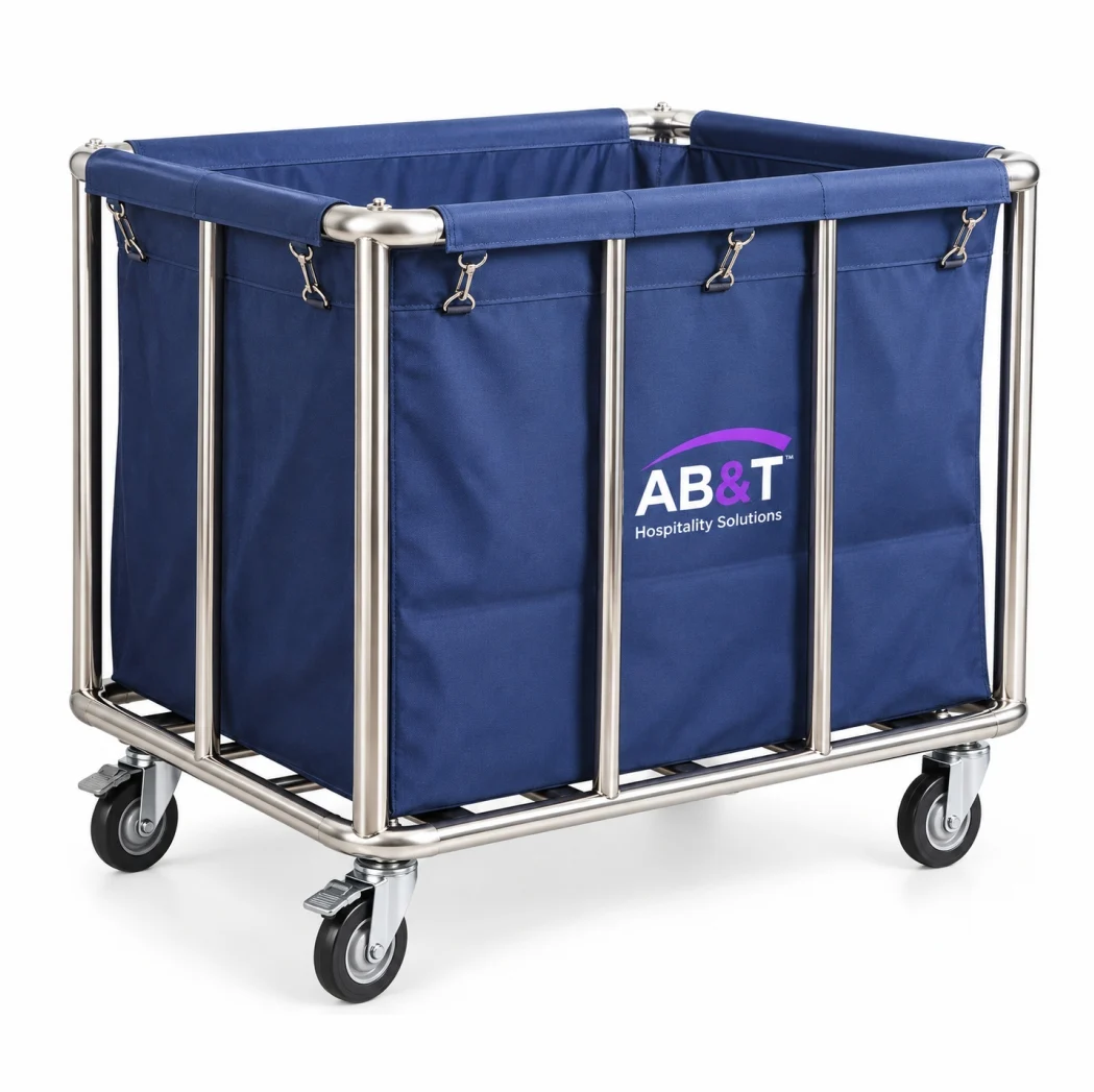 SS linen Laundry Trolley